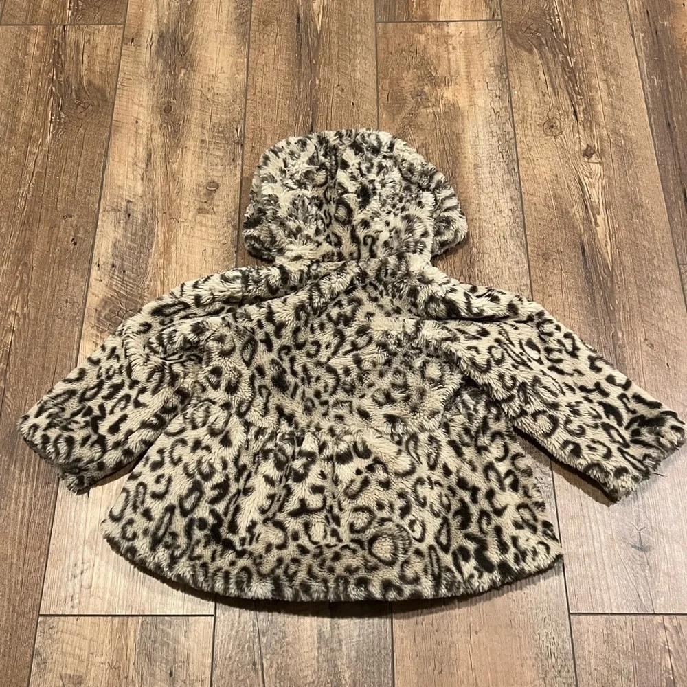 First Impressions Leopard Faux Fur Coat, Size 24 Months